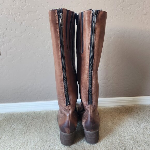 Remonte Brown Leather Riding Boots - Picture 12 of 14